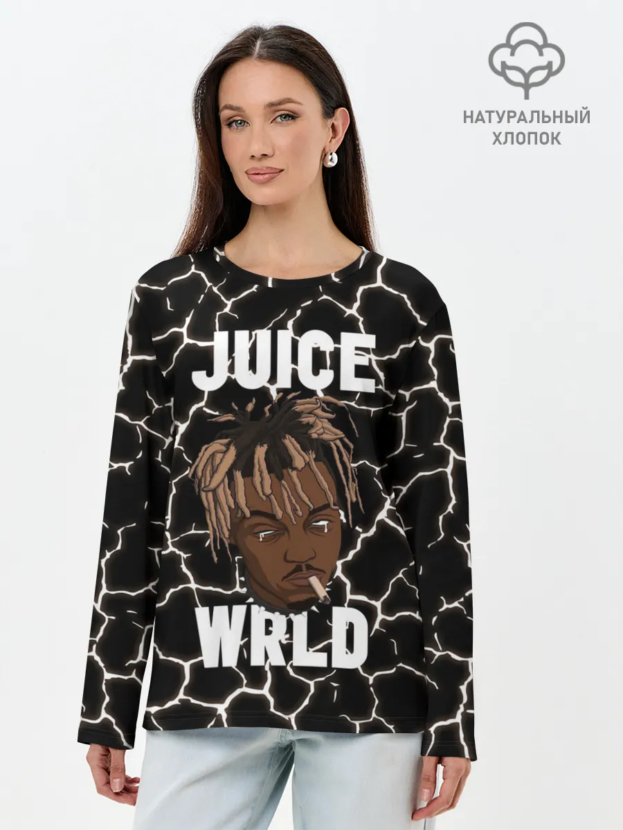 Лонгслив женский. Хлопок / Juice WRLD.
