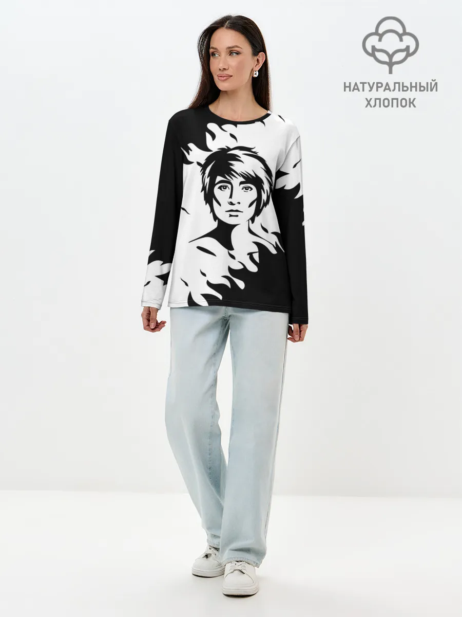Лонгслив женский. Хлопок / Zемфира