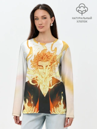 Лонгслив женский. Хлопок / РЕГЕНЕРАЦИЯ КАЛАЛЬДИ