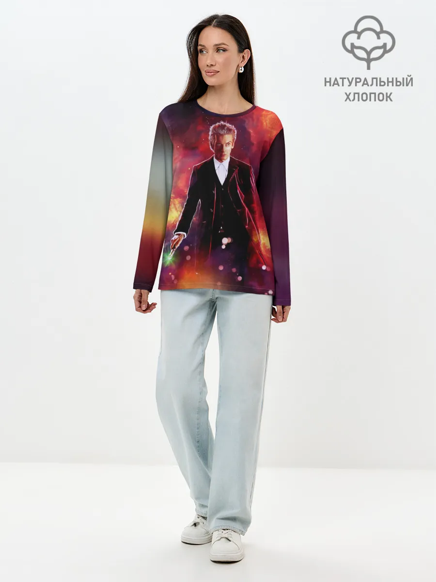 Лонгслив женский. Хлопок / ДОКТОР КТО