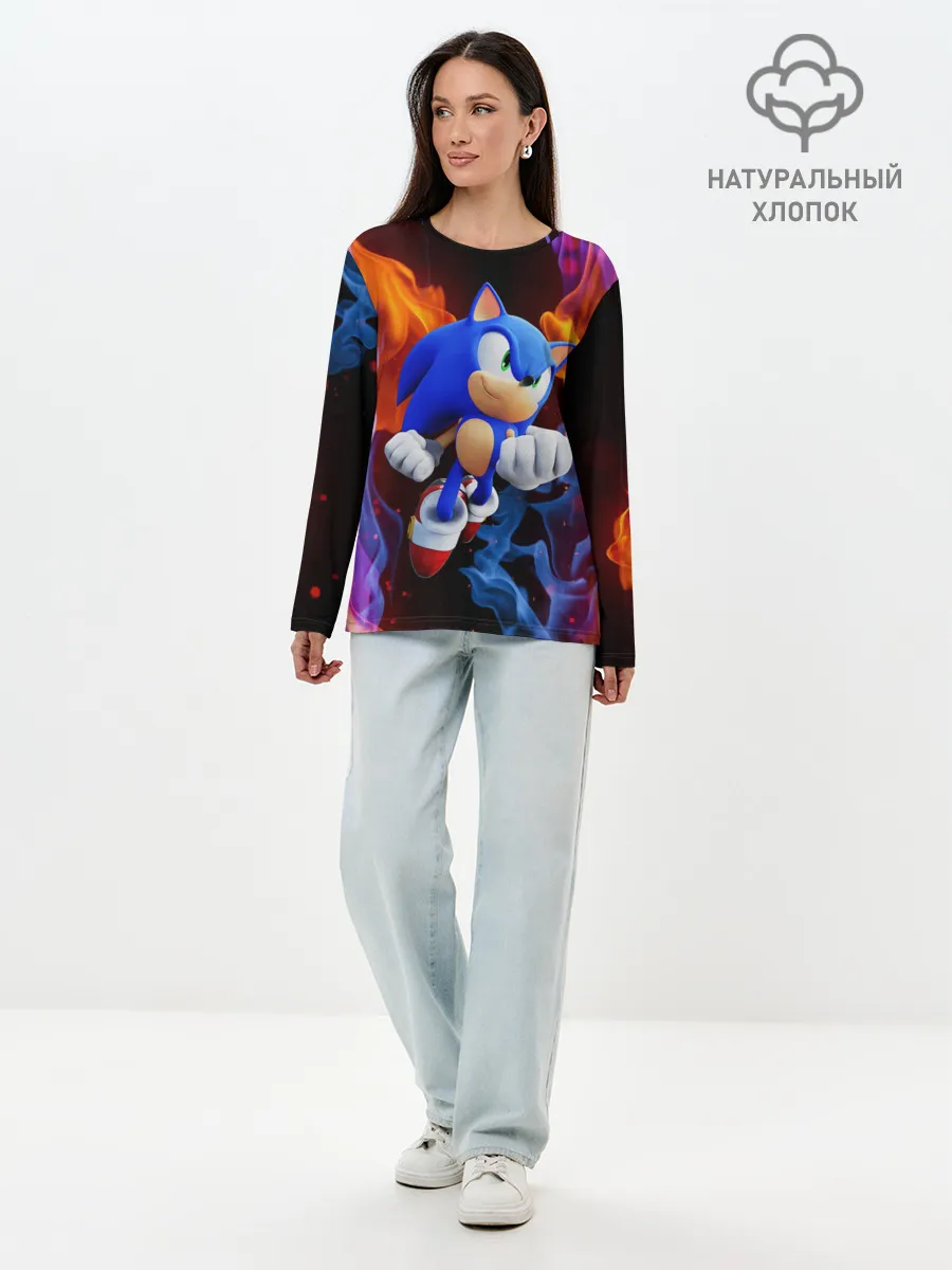 Лонгслив женский. Хлопок / SONIC