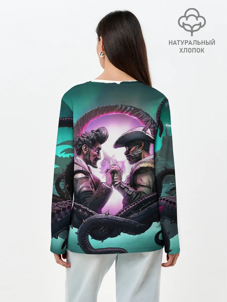 Лонгслив женский. Хлопок / borderlands 3