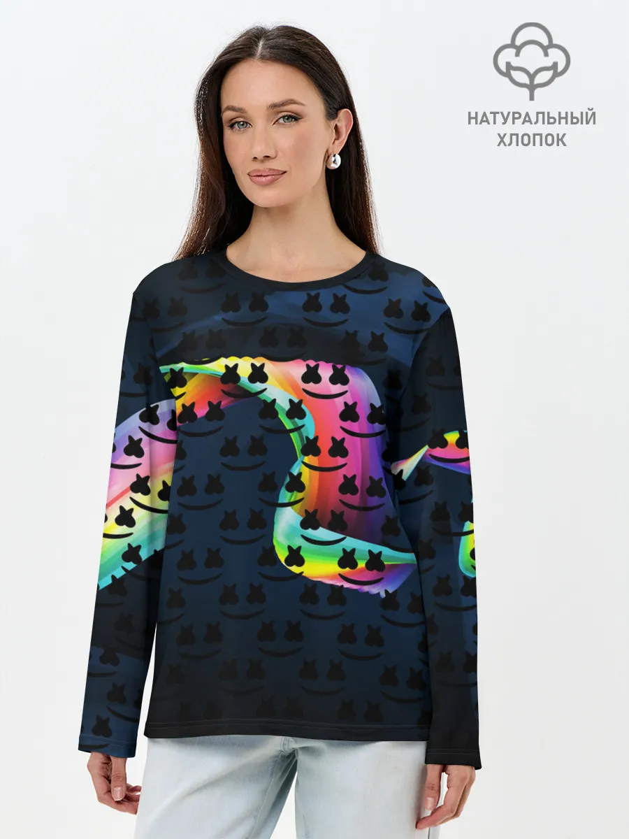 Лонгслив женский. Хлопок / MARSMELLO