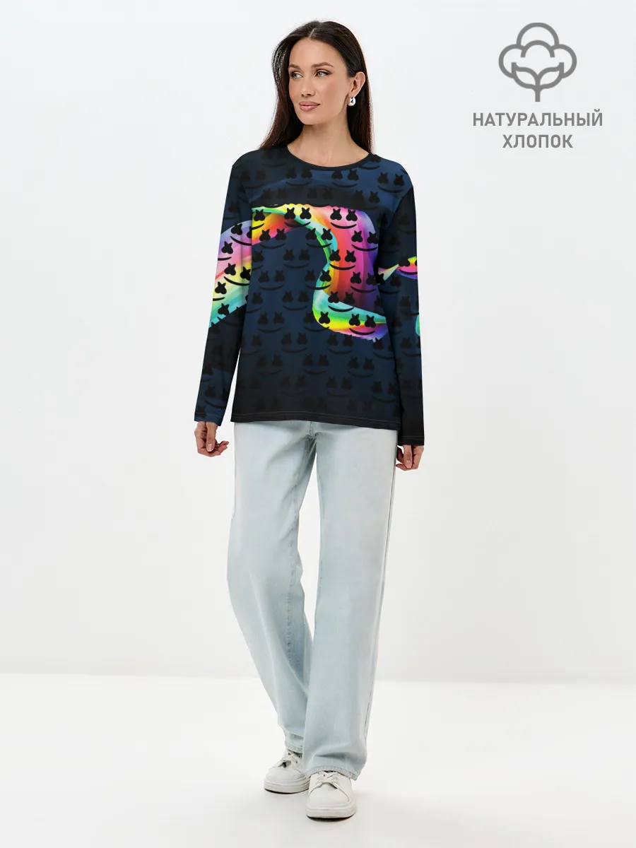 Лонгслив женский. Хлопок / MARSMELLO
