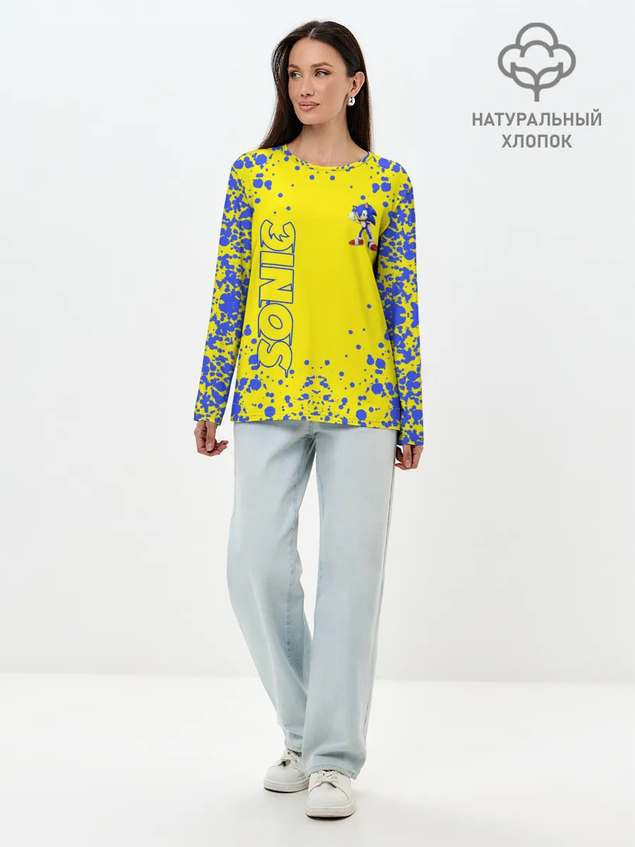 Лонгслив женский. Хлопок / Sonic.