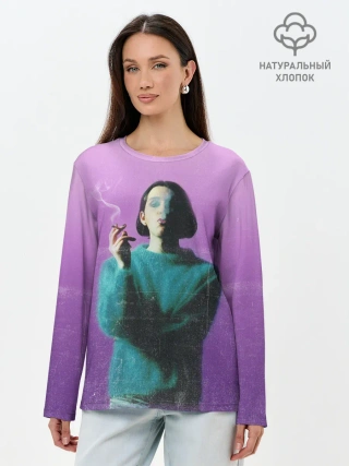 Лонгслив женский. Хлопок / PLACEBO