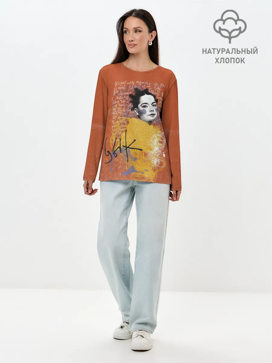 Лонгслив женский. Хлопок / Bjork