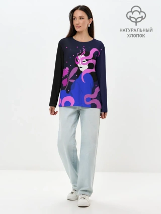 Лонгслив женский. Хлопок / Utopia