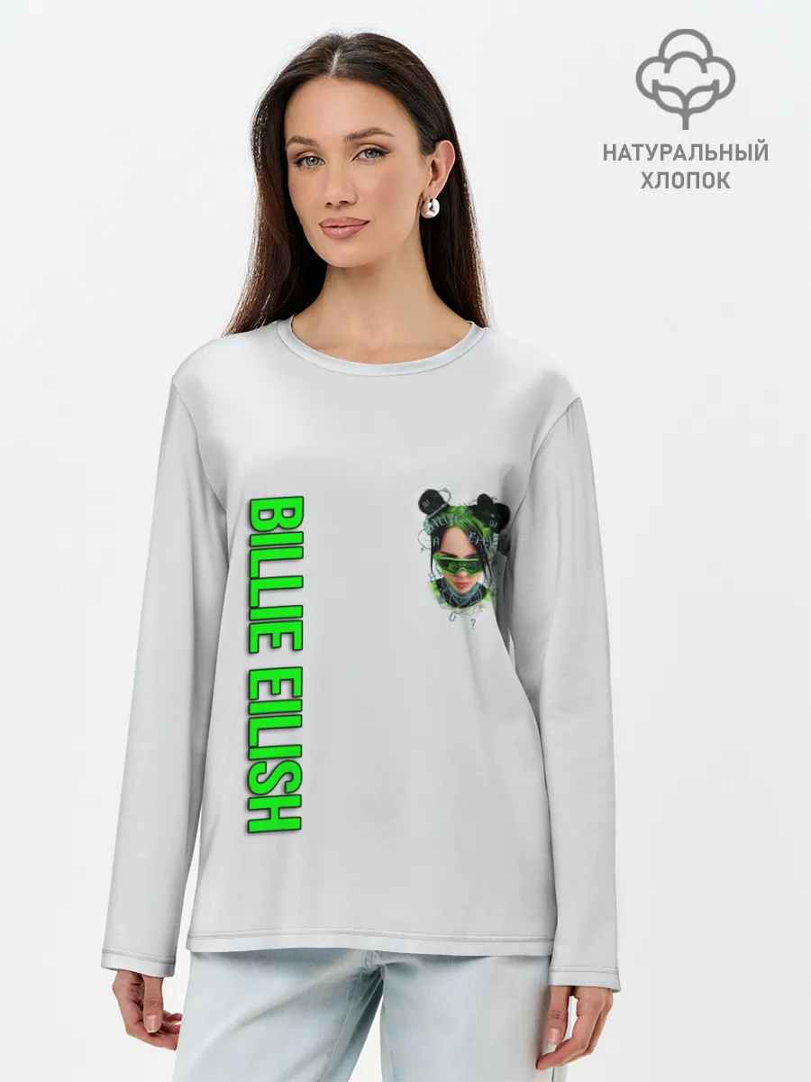 Лонгслив женский. Хлопок / BILLIE EILISH