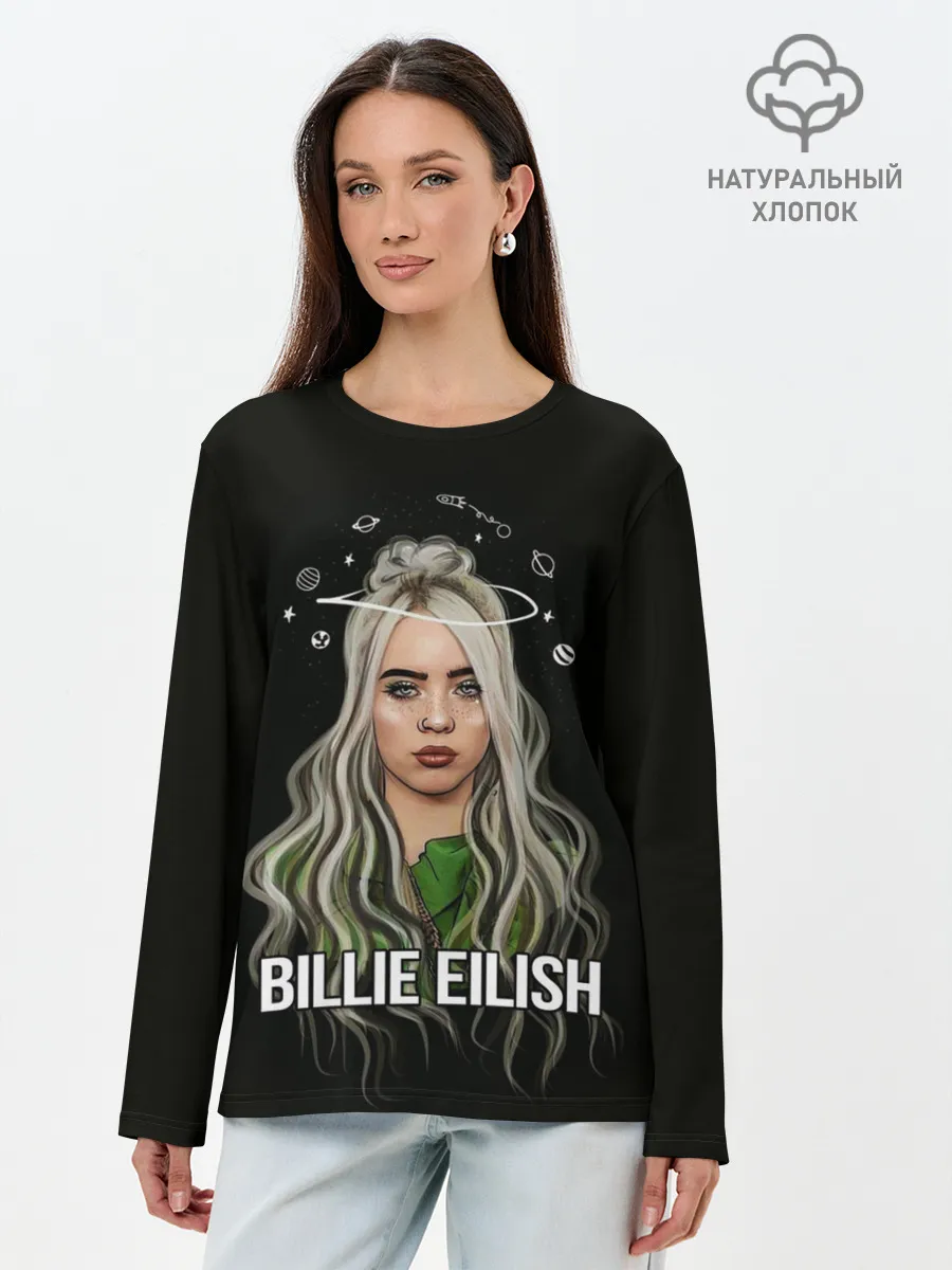 Лонгслив женский. Хлопок / BILLIE EILISH