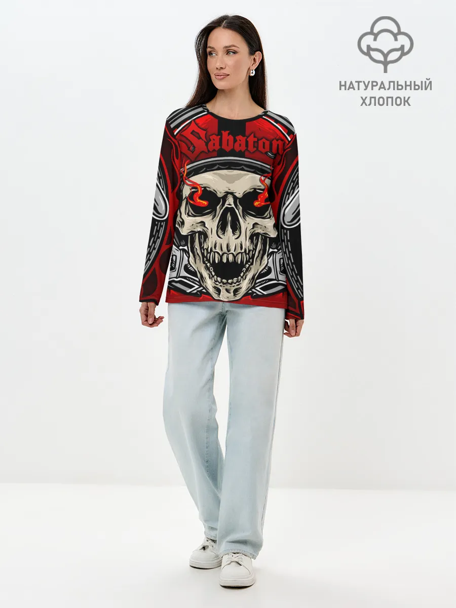 Лонгслив женский. Хлопок / SABATON
