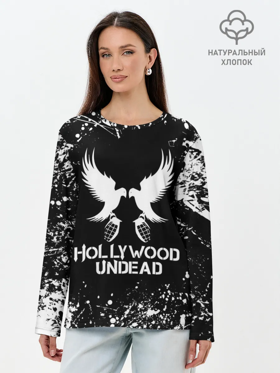 Лонгслив женский. Хлопок / Hollywood Undead