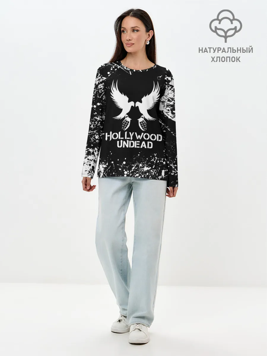 Лонгслив женский. Хлопок / Hollywood Undead