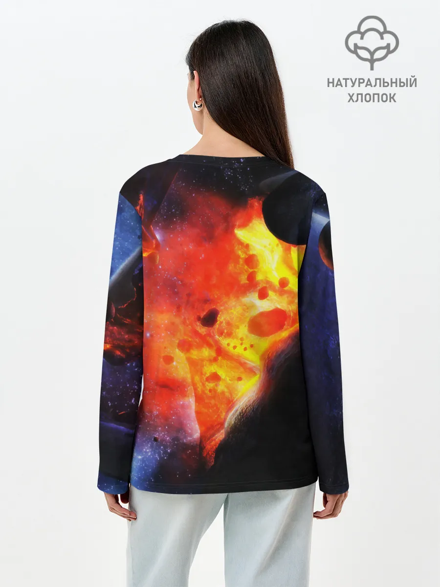 Лонгслив женский. Хлопок / NEBULA