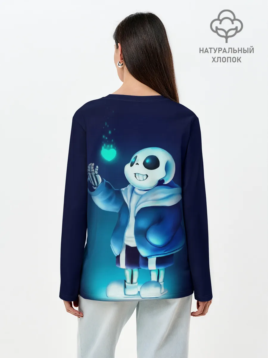 Лонгслив женский. Хлопок / UNDERTALE