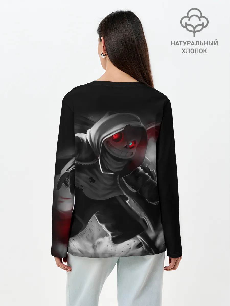 Лонгслив женский. Хлопок / UNDERTALE