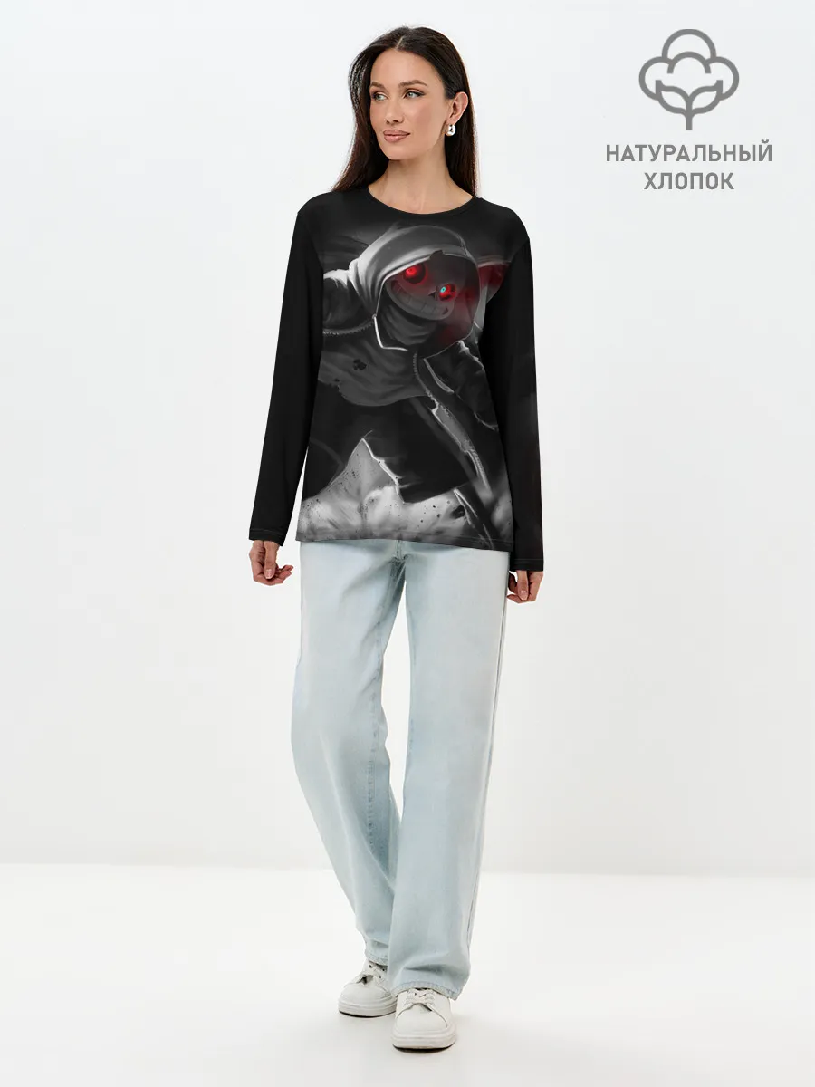Лонгслив женский. Хлопок / UNDERTALE