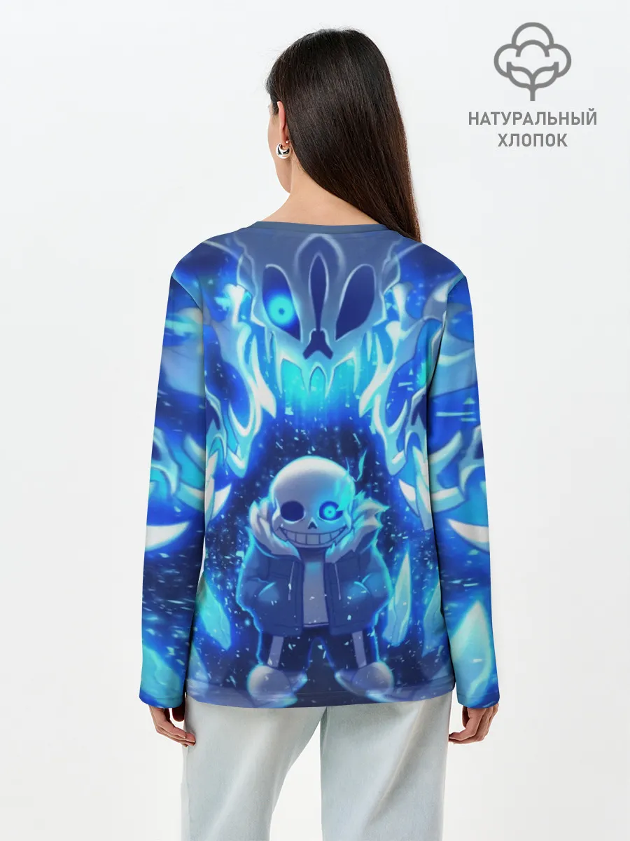 Лонгслив женский. Хлопок / UNDERTALE | АНДЕРТЕЙЛ