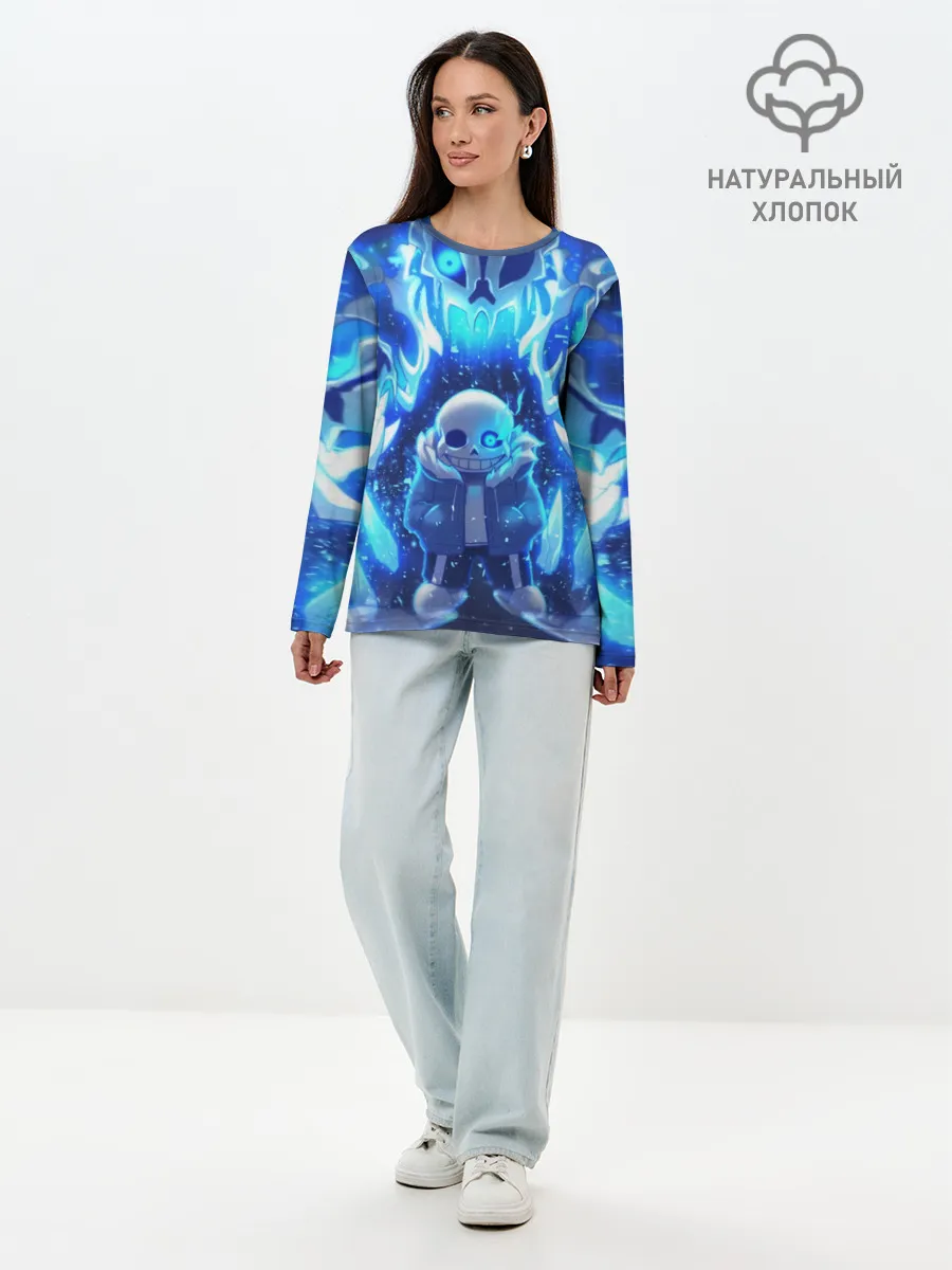Лонгслив женский. Хлопок / UNDERTALE | АНДЕРТЕЙЛ