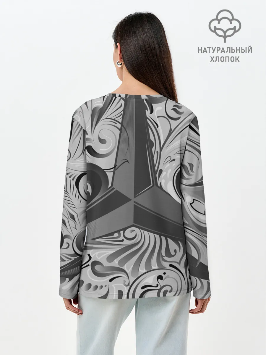 Лонгслив женский. Хлопок / MERCEDES-BENZ | МЕРСЕДЕС