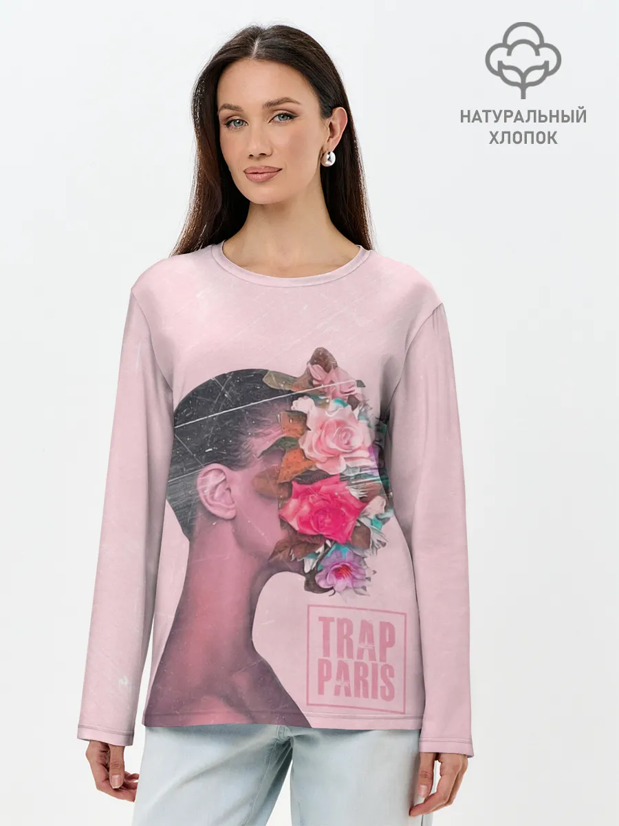 Лонгслив женский. Хлопок / Trap Paris