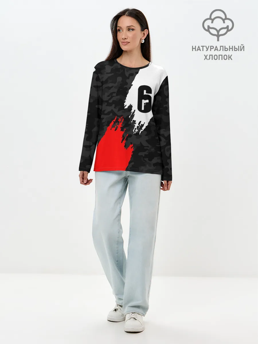 Лонгслив женский. Хлопок / RAINBOW SIX SIEGE