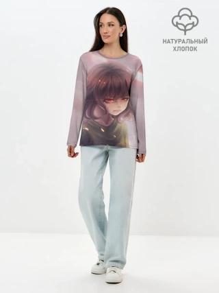 Лонгслив женский. Хлопок / UNDERTALE