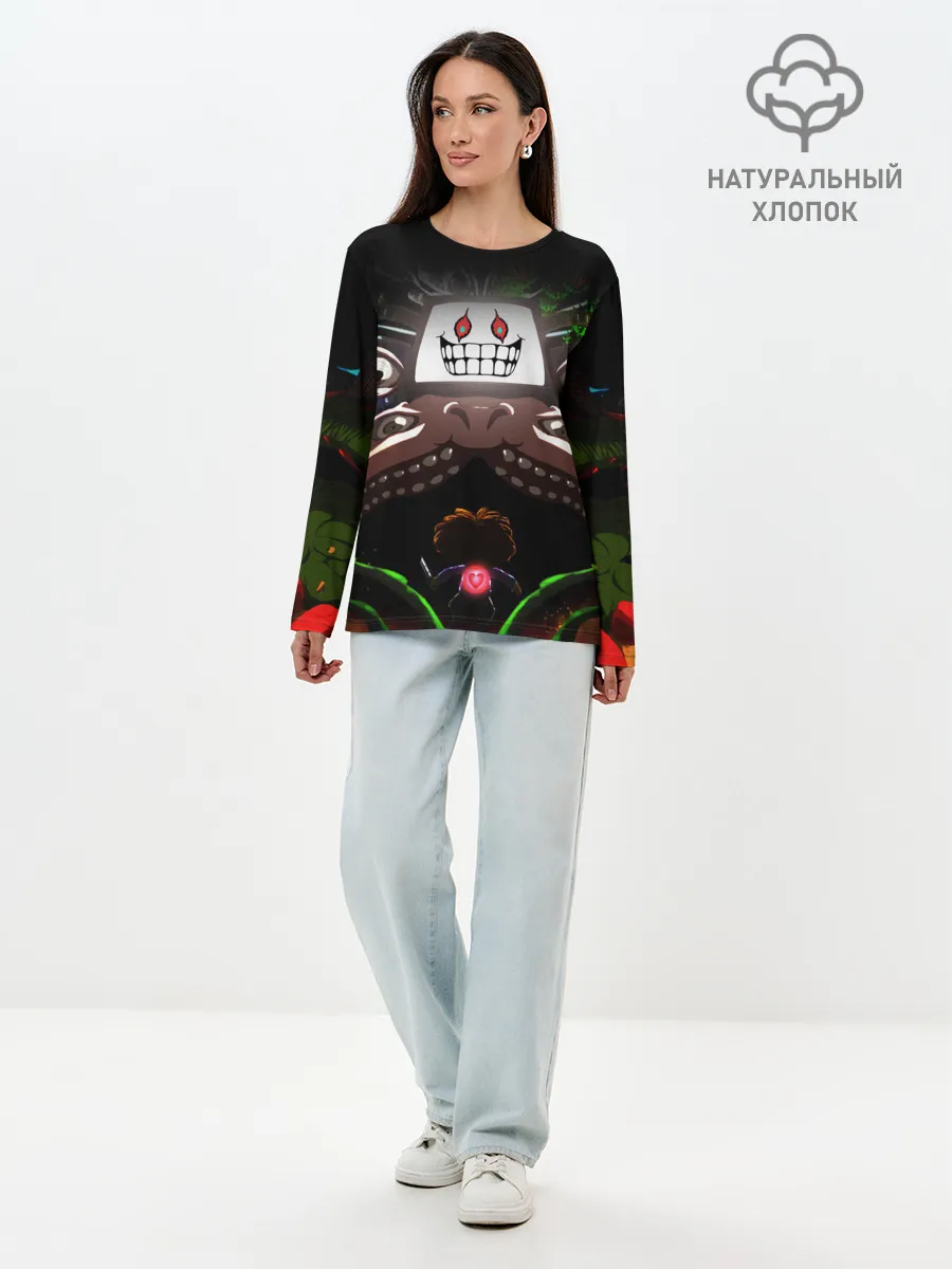 Лонгслив женский. Хлопок / UNDERTALE