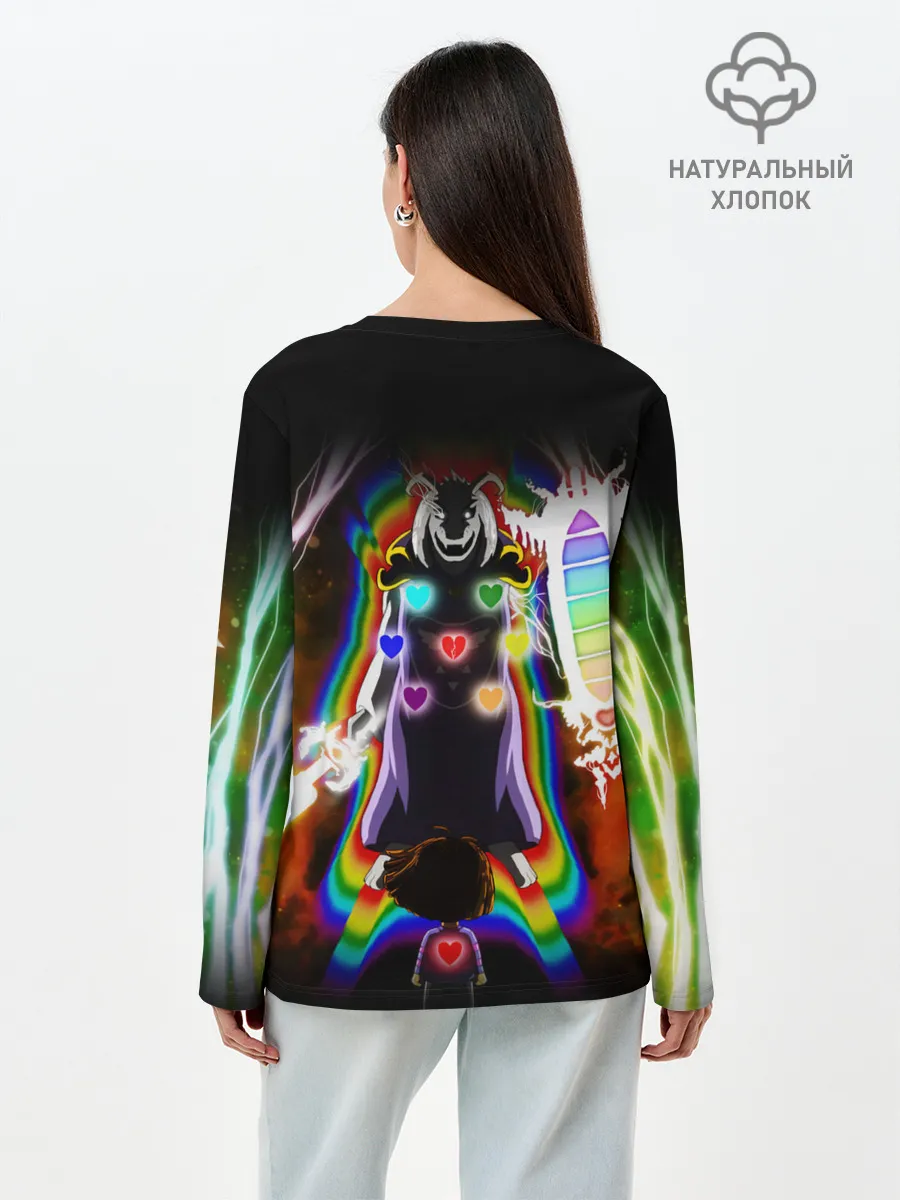 Лонгслив женский. Хлопок / UNDERTALE