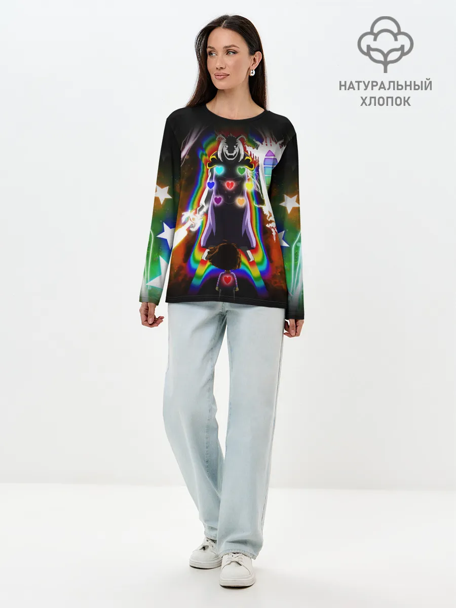 Лонгслив женский. Хлопок / UNDERTALE