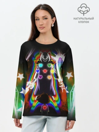 Лонгслив женский. Хлопок / UNDERTALE