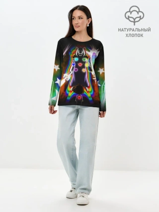 Лонгслив женский. Хлопок / UNDERTALE