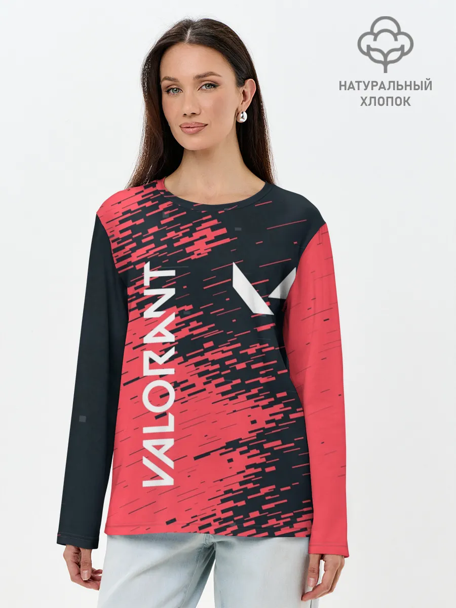 Лонгслив женский. Хлопок / VALORANT