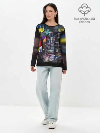 Лонгслив женский. Хлопок / POKEMON