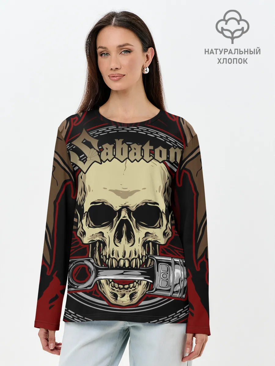 Лонгслив женский. Хлопок / SABATON