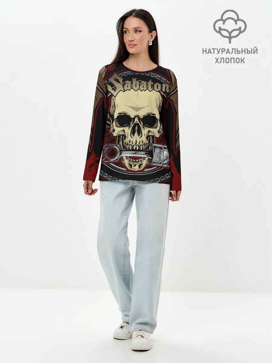 Лонгслив женский. Хлопок / SABATON