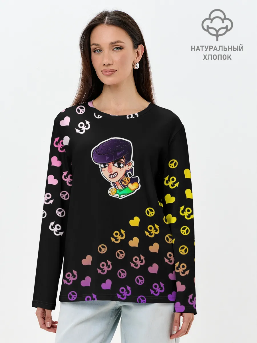 Лонгслив женский. Хлопок / Jojo diamond
