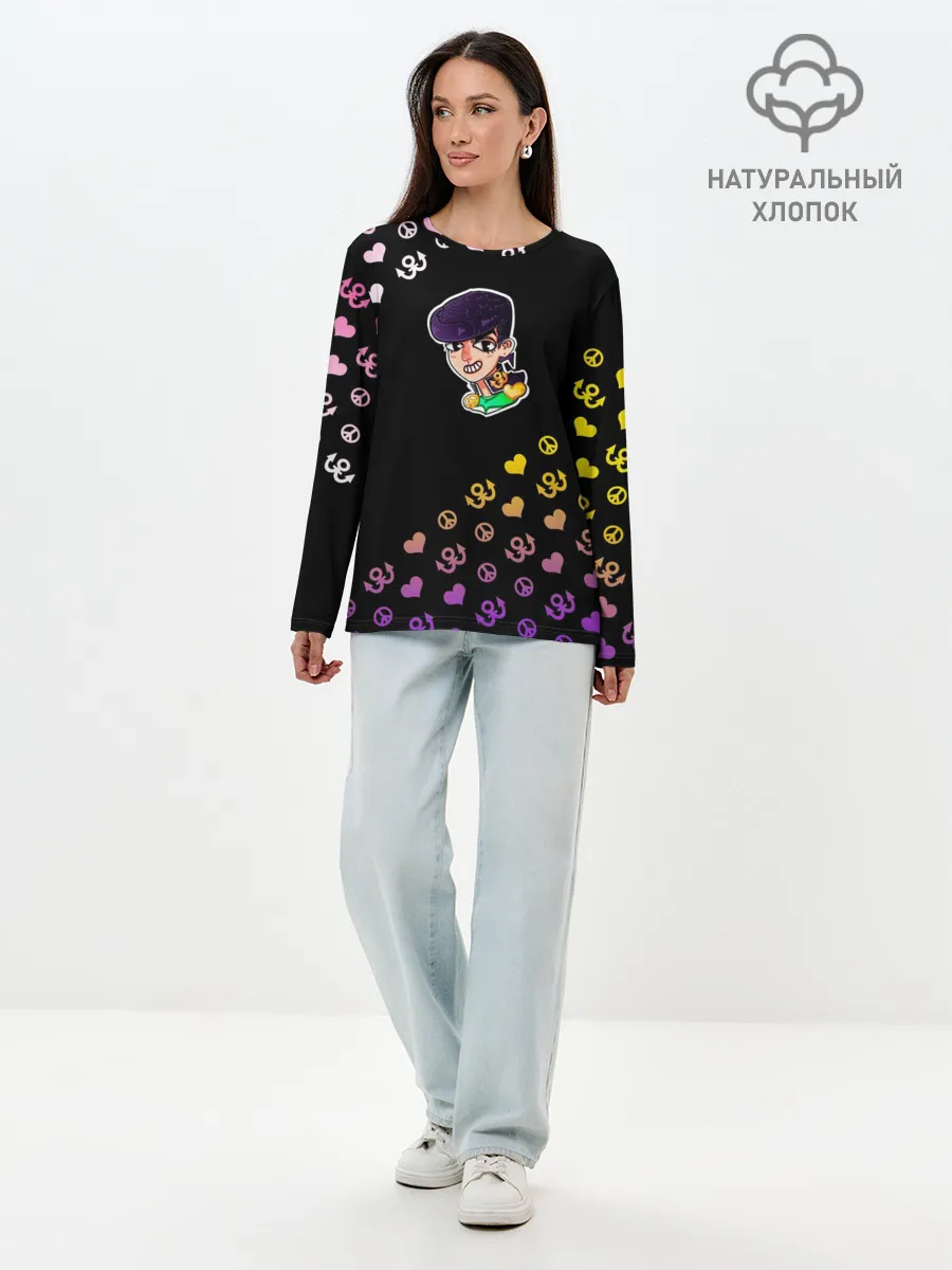 Лонгслив женский. Хлопок / Jojo diamond
