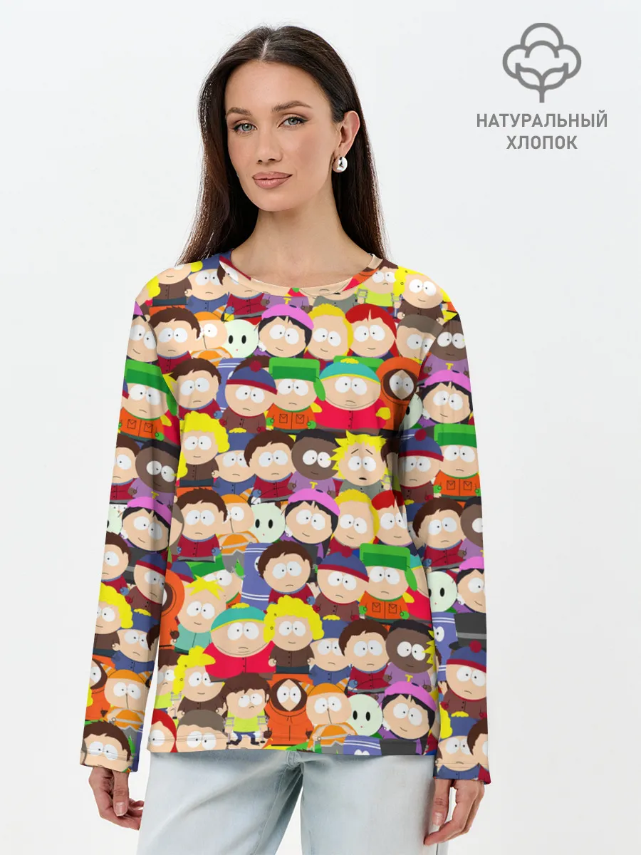 Лонгслив женский. Хлопок / ЮЖНЫЙ ПАРК | SOUTH PARK