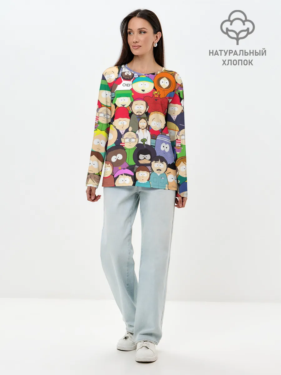 Лонгслив женский. Хлопок / South Park персонажи