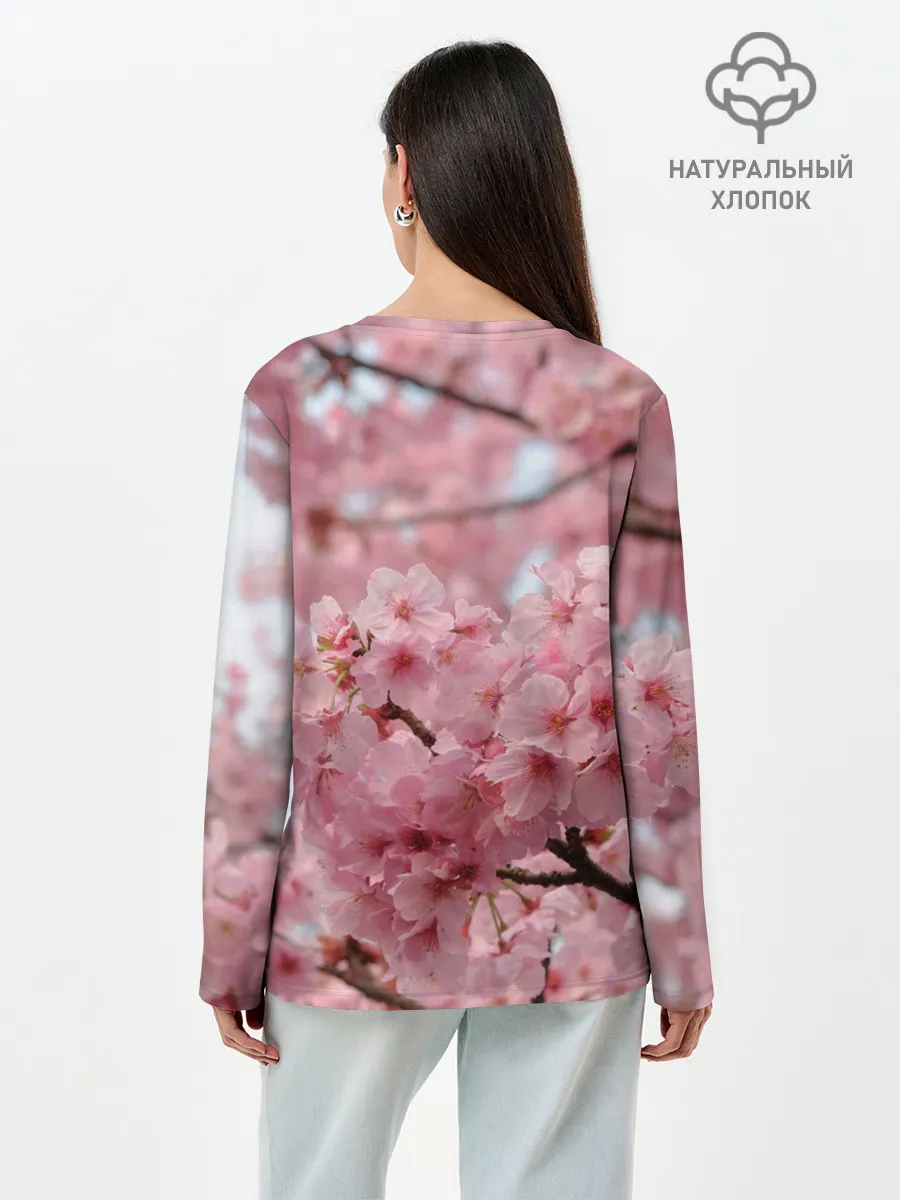 Лонгслив женский. Хлопок / САКУРА