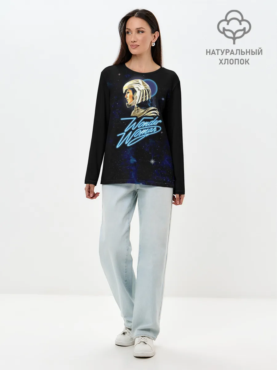 Лонгслив женский. Хлопок / Wonder Woman
