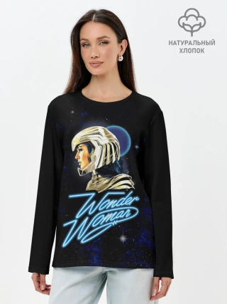 Лонгслив женский. Хлопок / Wonder Woman