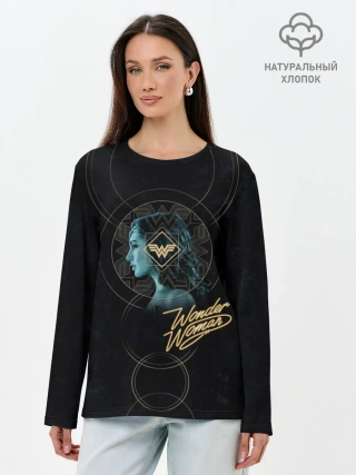 Лонгслив женский. Хлопок / Wonder Woman