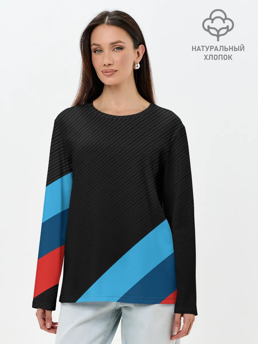 Лонгслив женский. Хлопок / BMW MASK