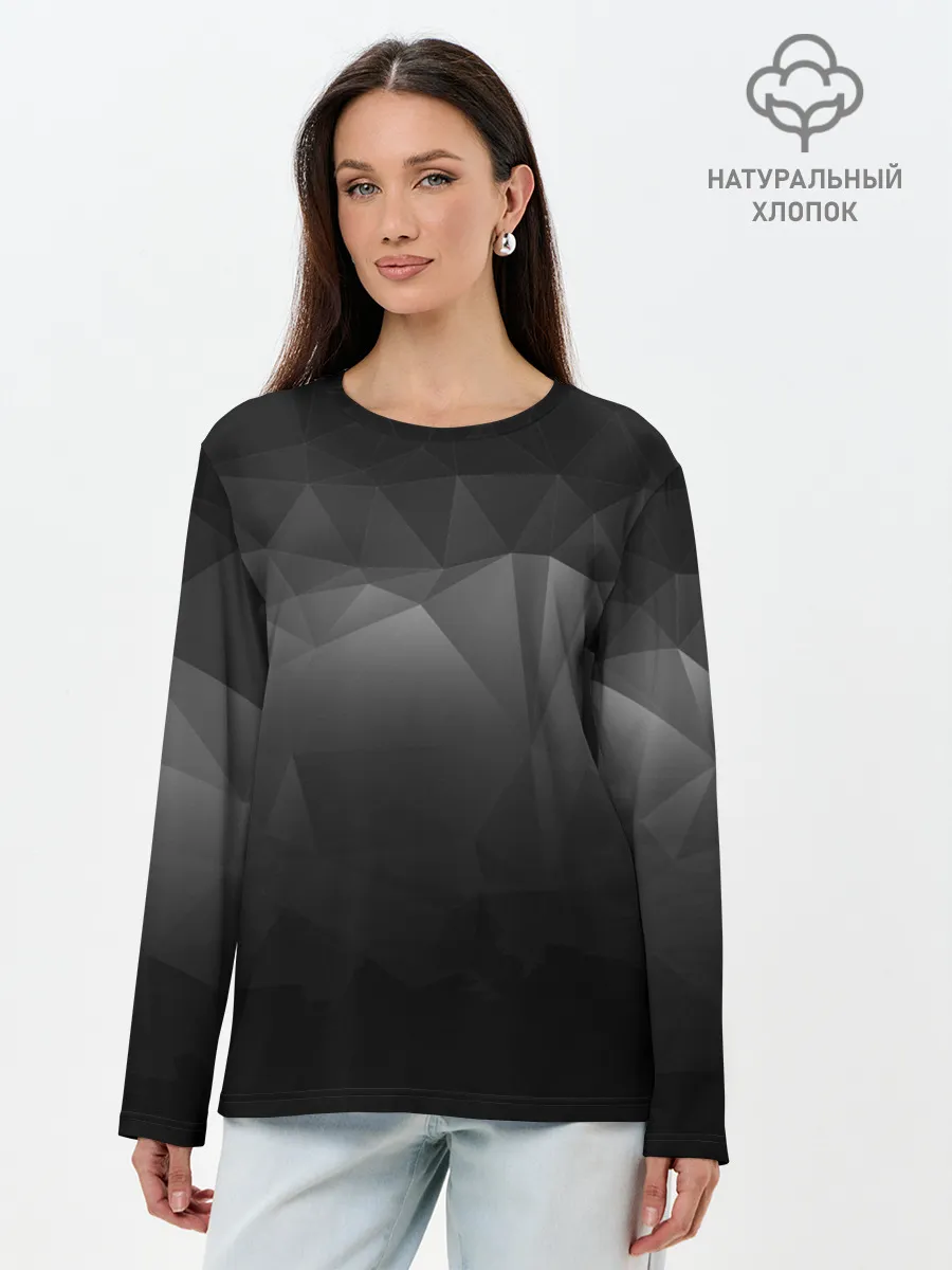 Лонгслив женский. Хлопок / GRAY GEOMETRY | СЕРАЯ ГЕОМЕТРИЯ