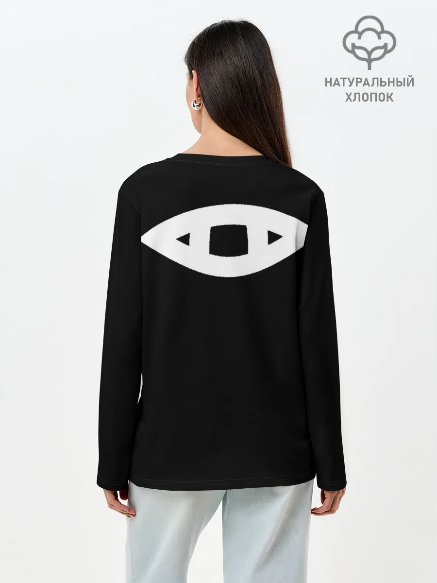 Лонгслив женский. Хлопок / Символы