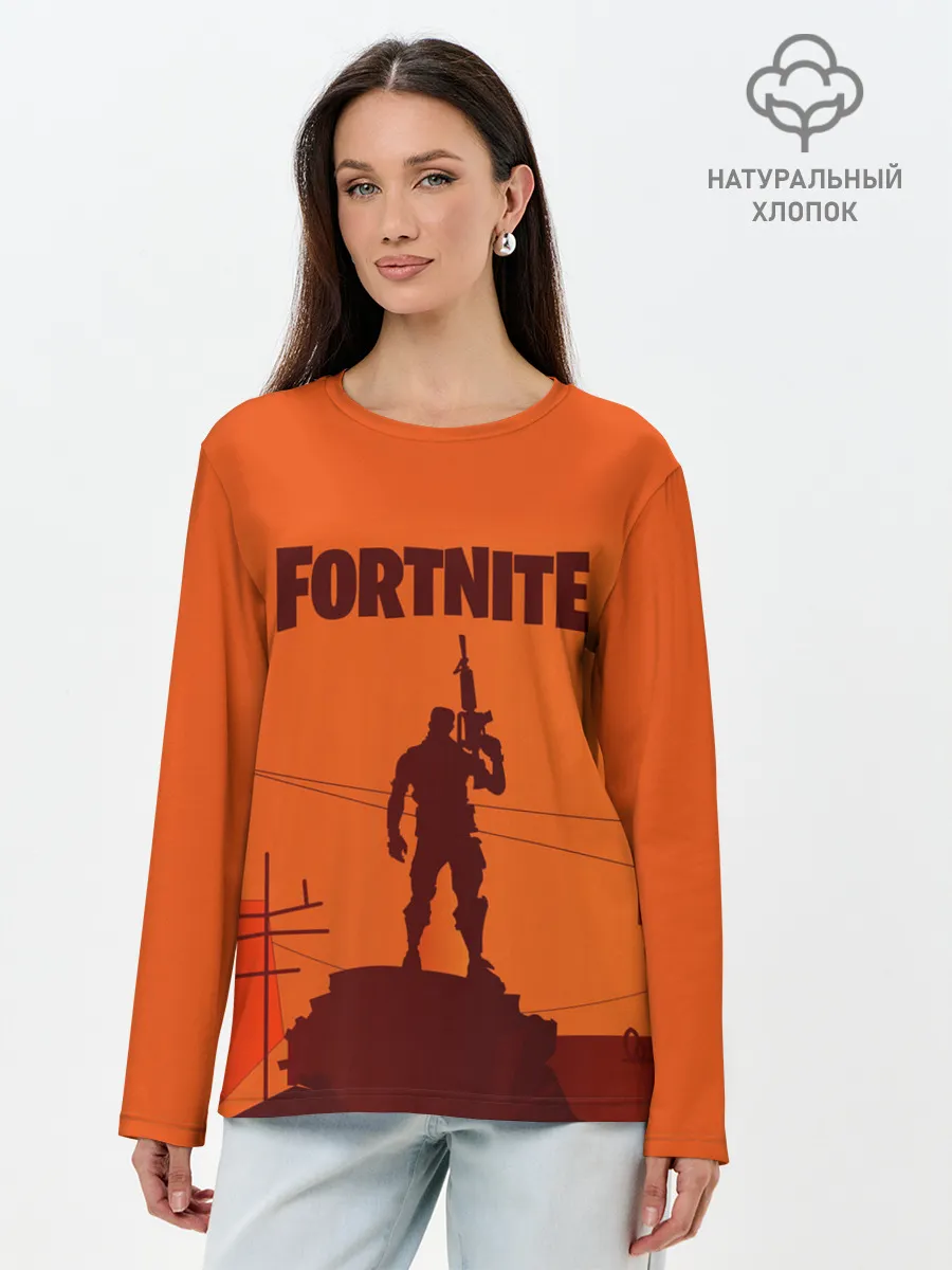 Лонгслив женский. Хлопок / FORTNITE