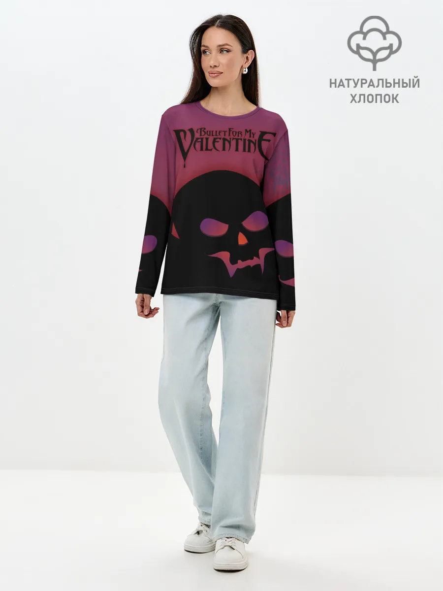 Лонгслив женский. Хлопок / Bullet For My Valentine