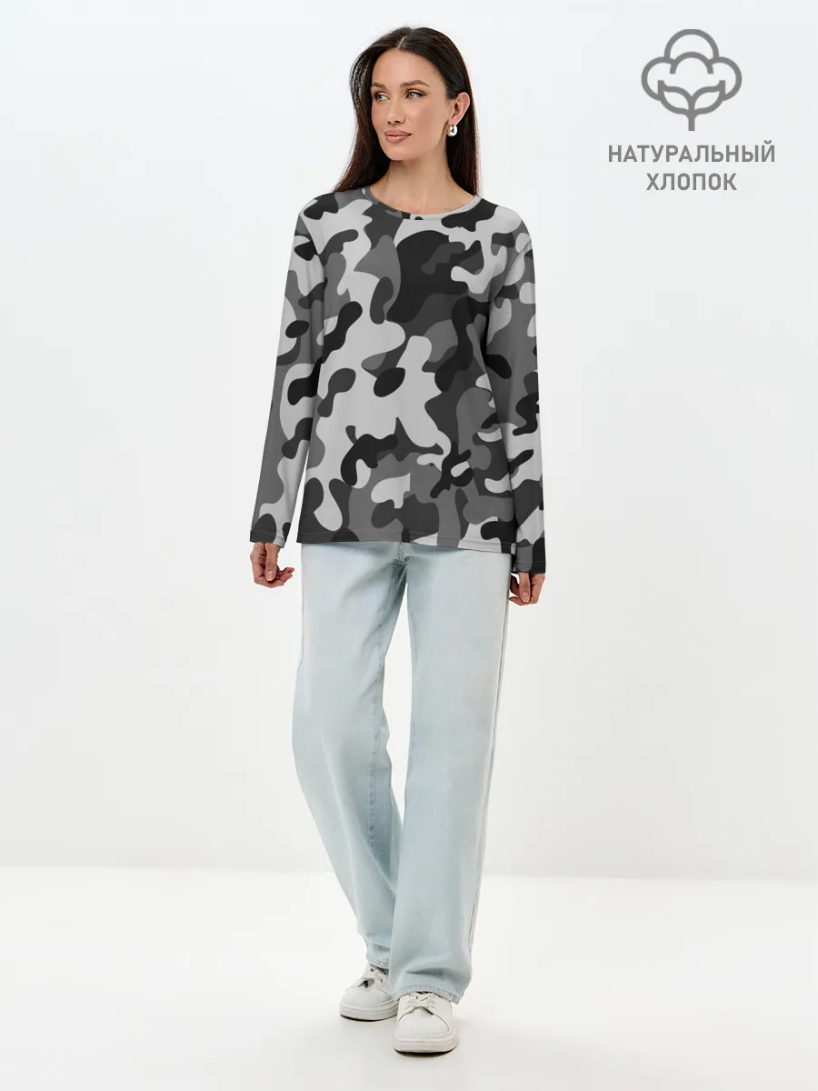 Лонгслив женский. Хлопок / ГОРОДСКОЙ КАМУФЛЯЖ | CITY MILITARY
